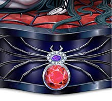 Load image into Gallery viewer, Anne Stokes GOTHIC Spider Web Fairy Keepsake SPIDER'S WEB BOX Arachnafairia - RCE Global Solutions