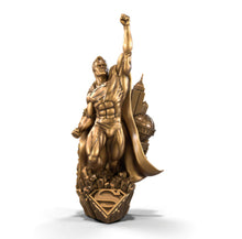 Load image into Gallery viewer, The Bradford Exchange DC Comics The HALL OF JUSTICE Sculpture Collection Issue #1: Superman Bronze Statue Handcrafted Limited Edition Collectible 9.5-inches
