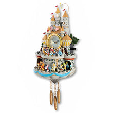 Load image into Gallery viewer, The Bradford Exchange Disney Timeless Magic Musical Wall Cuckoo Clock Masterpiece Handmade With 43 Rotating Characters Castle Windows Light Up Plays Melody A Dream is a Wish Your Heart Makes 20-Inches - RCE Global Solutions