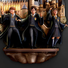 Load image into Gallery viewer, The Bradford Exchange Harry Potter Wall Clock with Illuminating Hogwarts Windows 12.5-inches - RCE Global Solutions