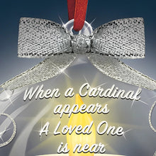 Load image into Gallery viewer, The Bradford Exchange Heaven's Messenger Cardinal Illuminated Glass Ornament by Dona Gelsinger 4.5-inches - RCE Global Solutions