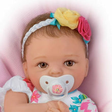 Load image into Gallery viewer, The Ashton - Drake Galleries Pretty and Petite Presley TrueTouch™ Silicone Lifelike Baby Girl Doll Realistic Weighted Fully Poseable by Master Doll Artist Cheryl Hill 16"-inches