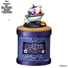 Load image into Gallery viewer, The Bradford Exchange Disney Tim Burton's The Nightmare Before Christmas Canister Collection Issue #1 Lock Shock and Barrel Handcrafted Stoneware Canister with Ingredient Labels Sculptural Lid and Spooky Details 11-inches - RCE Global Solutions