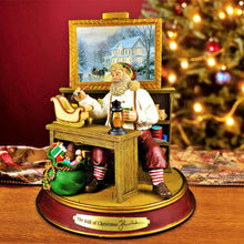 Load image into Gallery viewer, The Bradford Exchange Gift Of Christmas Santa Claus Light Up the Holidays Illuminated Sculpture Collection Issue #3 by Thomas Kinkade 8.25-inches