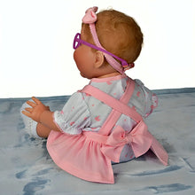 Load image into Gallery viewer, The Ashton-Drake Galleries Love at First Sight Baby Doll Realistic Lifelike Baby Girl Doll with Hand-Painted RealTouch® Vinyl Skin Hand-Rooted Hair Weighted Cloth Body and First Glasses Custom Ensemble by Victoria Jordan, by Ping Lau 20" - RCE Global Solutions