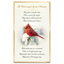 Load image into Gallery viewer, The Bradford Exchange Messengers From Heaven Illuminated Cardinal Art Hand-blown Glass Ornament by James Hautman 5.5-inches - RCE Global Solutions