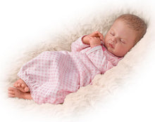 Load image into Gallery viewer, The Ashton-Drake Galleries Sweet Dreams, Serenity Breathes TrueTouch™ Silicone with Hand-Rooted Hair - Lifelike, Realistic Newborn Baby Doll 18-inches - RCE Global Solutions