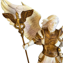 Load image into Gallery viewer, The Bradford Exchange Archangels, Holy Protectors Sculpture Collection Issue #3 ' St. Raphael: Healer' by Cold-Cast Marble Sculpture with Hand-Painted Metallic Accents by Master Artisans 10-Inches - RCE Global Solutions