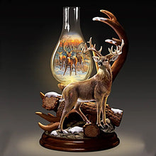 Load image into Gallery viewer, The Bradford Exchange Out of The Clearing Deer Sculpture Antler Lamp by Darell Bush 12-inches - RCE Global Solutions