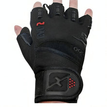 Load image into Gallery viewer, Skott Nemesis Evo2 Weightlifting Gloves with Integrated Wrist Wrap Support-Double Stitching for Extra Durability-Get Ripped with The Best Body Building Fitness and Exercise Accessories Unisex