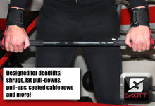 Load image into Gallery viewer, Skott Evo 2 Series Pro Metal Weight Lifting Hooks Best Heavy Duty Power Lifting Grip Assistance Set of 2 Unisex One Size