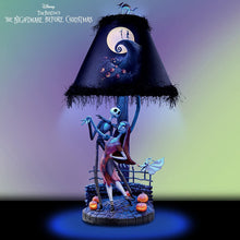 Load image into Gallery viewer, The Bradford Exchange Tim Burton's The Nightmare Before Christmas Moonlight Table Lamp with Jack Sally and Zero 20"-Inches - RCE Global Solutions