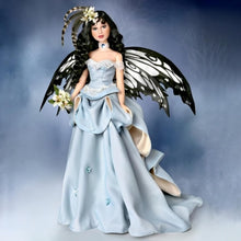 Load image into Gallery viewer, The Ashton - Drake Galleries "A Moment in Time" Fantasy Bride Vinyl Doll Elegantly Sculpted Quality Vinyl with Fairy Wings & Captivating Dark Eyes Fairy Doll by Nene Thomas 16-inches - RCE Global Solutions