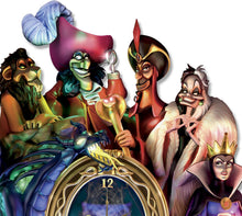 Load image into Gallery viewer, The Bradford Exchange Disney Timeless Treachery Sculptural Cuckoo Wall Clock Features 7 Favorite Villains LED Lights in 4 Colors Music and Changing Magic Mirror Face 22"-Inches - RCE Global Solutions