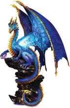 Load image into Gallery viewer, The Bradford Exchange Mystic Treasures Illuminated LED Ancient Dragon Sculpture With Hand Applied Metallic Paints Golden Accents and Faux Jewels 11"-Inches - RCE Global Solutions