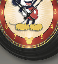 Load image into Gallery viewer, The Bradford Exchange Disney Mickey Mouse Illuminated Atomic Wall Clock: Perfect Timing with Mickey's Charm - 14-Inches - RCE Global Solutions