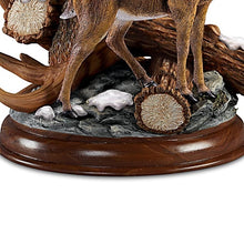Load image into Gallery viewer, The Bradford Exchange Out of The Clearing Deer Sculpture Antler Lamp by Darell Bush 12-inches - RCE Global Solutions