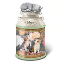 Load image into Gallery viewer, The Bradford Exchange Kitten Canister Sugar Cozy Kittens Canister Collection Issue #3 by Jurgen Scholz 10 to 11.73-inches - RCE Global Solutions