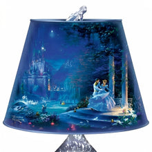 Load image into Gallery viewer, The Bradford Exchange Disney Thomas Kinkade Dancing In The Starlight Cinderella Art Glass Lamp - RCE Global Solutions