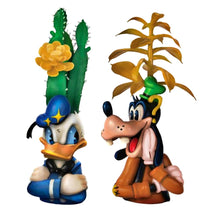 Load image into Gallery viewer, The Bradford Exchange Disney Mickey and Friends Succulent Sculpture Collection Issue #2 Donald Duck and Goofy Set of 2 Handcrafted Hand-painted Artificial Succulents 4-inches - RCE Global Solutions