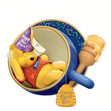 Load image into Gallery viewer, The Bradford Exchange Disney Honey Lemon Tea Pooh Ul-Tea-Mate Disney Holiday Teacup Collection Issue #4 Festive Porcelain Teacup with Whimsical Winnie the Pooh Design Hand-Crafted Artisans Expressing Unique 'Personali-Tea' 3-inches - RCE Global Solutions