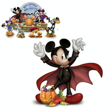 Load image into Gallery viewer, The Hamilton Collection Disney Halloween Is Boo-tacular Figurine Collection Issue #1: Feelin Spooky with Musical Display Handcrafted & Hand-Painted Figurines Featuring Mickey Mouse & Friends in Costume Plays Grim Grinning Ghosts 4.75-inches - alternate product view 2 - RCE Global Goods