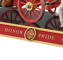 Load image into Gallery viewer, The Bradford Exchange 1900s Boiler Engine Vehicle Sculpture With 2 Firefighters 11-Inches - RCE Global Solutions