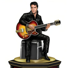 Load image into Gallery viewer, The Hamilton Collection Elvis Presley 'The Man, The Legend, The King' Tribute Tower Sculpture Collectible Illuminated Masterpiece with Full-Color Concert Portraits Special Love Song Tribute and Handcrafted Sculptural Likeness of Elvis Playing Guitar 10" - RCE Global Solutions