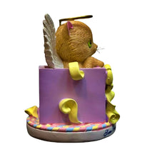 Load image into Gallery viewer, The Hamilton Collection My Kitten My Angel Figurine Collection "Some Blessings Come Covered in Fur" Hand-Painted Orange Kitten Angel Sculpture with Glitter Wings Golden Halo 3.5-inches - RCE Global Solutions