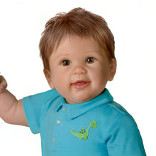 Load image into Gallery viewer, The Ashton-Drake Galleries Mason's First Steps A So Truly Real® Touch-Activated Interactive Baby Doll Handcrafted with RealTouch® Vinyl Lifelike Collectible Doll with Poseable Head Adorable Dinosaur Outfit by Master Doll Artist Linda Murray 26-inches - RCE Global Solutions