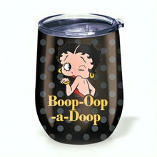 Load image into Gallery viewer, The Bradford Exchange Betty Boop™ Drinkware Collection Issue #1 Set of Two 12 oz. Insulated Stainless Steel Tumblers with Reusable Straws Featuring Durable Artwork of Betty Boop and Pudgy™ 4.5-inches - RCE Global Solutions