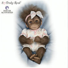 Load image into Gallery viewer, The Ashton-Drake Galleries "Keiko" Interactive Monkey Collectible Doll: So Truly Real® Lifelike Sounds and Expressions with RealTouch® Vinyl Poseable Doll 14-Inches - RCE Global Solutions