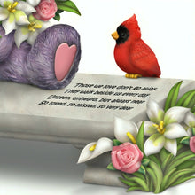 Load image into Gallery viewer, The Hamilton Collection Faithful Fuzzies Forever in My Heart Figurine Issue #1 "A Love So Dear" Hand-Painted Bereavement Bear with Cardinal and Flowers Memorial Keepsake 3.5-inches - RCE Global Solutions