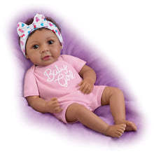 Load image into Gallery viewer, The Ashton-Drake Galleries Little Baby Girl Baby Doll So Truly Real® Lifelike Collectible Doll Weighted Cloth Body and Soft Hand-Rooted Hair with Soft Baby Powder Scent Poseable Includes Custom Outfit and Magnetic Pacifier 18-inches - RCE Global Solutions