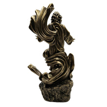 Load image into Gallery viewer, The Bradford Exchange Light Of The World Sculpture Collection Issue #6: 'The Good Shepherd' Handcrafted Cold-Cast Bronze Illuminated with Inspirational Scripture 11-inches - RCE Global Solutions