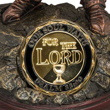 Load image into Gallery viewer, The Bradford Exchange "For The Lord" from The Lord's Strength Religious Knight Sculpture Collection Issue #12 with Challenge Coins Cold-Cast Bronze 12-inches - RCE Global Solutions