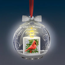 Load image into Gallery viewer, The Bradford Exchange Heaven's Messenger Cardinal Illuminated Glass Ornament by Dona Gelsinger 4.5-inches - RCE Global Solutions