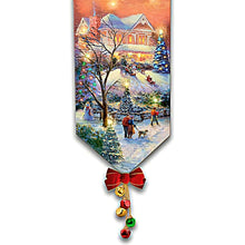 Load image into Gallery viewer, The Bradford Exchange Seasons Of Light Banner Collection Issue #1: 'Believe' Illuminated Fabric Banner with Weather-Resistant Canvas & Seasonal Accents Christmas Decorations by Thomas Kinkade 36-Inches - RCE Global Solutions