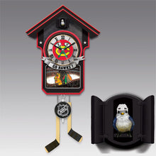 Load image into Gallery viewer, The Bradford Exchange Chicago Blackhawks National Hockey League NHL Cuckoo Clock 21-inches - RCE Global Solutions