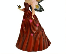 Load image into Gallery viewer, The Hamilton Collection Fairy Figurine Supports Women's Heart Health Issue #4: Captivated By Courage Fairy with Butterfly Wings Hand-Painted Red Gown Glitter Accents Collectible by Nene Thomas 7-inches