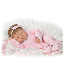 Load image into Gallery viewer, The Ashton-Drake Galleries "Emily" 20th Anniversary Lifelike Signature Edition Homecoming Baby Doll By Linda Webb 20-inches