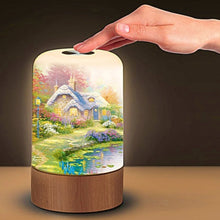 Load image into Gallery viewer, The Bradford Exchange Tranquil Moments Accent Lamp Collection "Everett's Cottage" Issue #1 Touch Activated Lamp by Thomas Kinkade 5.75"H x 3.5"W - RCE Global Solutions