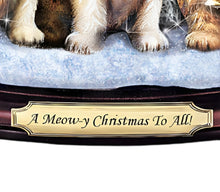 Load image into Gallery viewer, The Bradford Exchange A Meow-y Christmas To All Tabletop Christmas Tree With Singing Jingle Cats Hand-Cast Kitten Sculptures Christmas Decoration by Jurgen Scholz 12-Inches - RCE Global Solutions