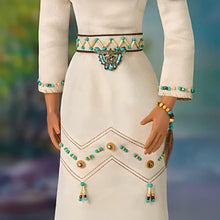 Load image into Gallery viewer, The Ashton-Drake Galleries Dyani Deer Maiden of The Morning Star Native American Poseable Portrait Doll with Deer Figures and Hand Sewn Beaded Illuminated LED Shawl 21"-Inches - RCE Global Solutions