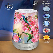 Load image into Gallery viewer, The Bradford Exchange Hummingbird Garden Sleep Sound Machine with Light Therapy and 24 Relaxing Sounds by Dona Gelsinger 6-inches - RCE Global Solutions