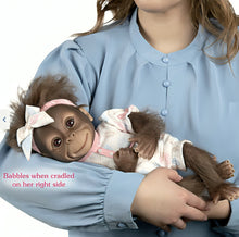 Load image into Gallery viewer, The Ashton-Drake Galleries "Keiko" Interactive Monkey Collectible Doll: So Truly Real® Lifelike Sounds and Expressions with RealTouch® Vinyl Poseable Doll 14-Inches - RCE Global Solutions