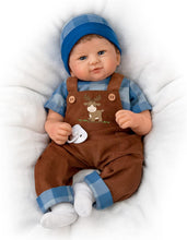Load image into Gallery viewer, The Ashton-Drake Galleries Adventure Awaits Authentic Silicone Realistic Baby Boy Doll by Sandy Faber - RCE Global Solutions