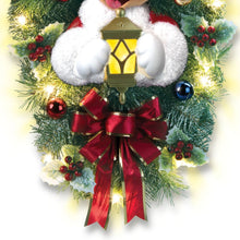 Load image into Gallery viewer, The Bradford Exchange Disney Mickey Mouse Warm Welcome Christmas Wreath Pre Lit LED Holiday Decor with Timer 18-Inches