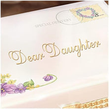 Load image into Gallery viewer, The Bradford Exchange Dear Daughter Postal Letter Themed Heirloom Porcelain® Music Box Plays Melody Beautiful Dreamer 5-inches - RCE Global Solutions