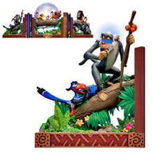 Load image into Gallery viewer, The Bradford Exchange 30th Anniversary Disney The Lion King Bookend Collection Issue #1 Zazu and Rafiki Handcrafted Resin Bookends with Intricate Sculptural Details 5-inches - RCE Global Solutions